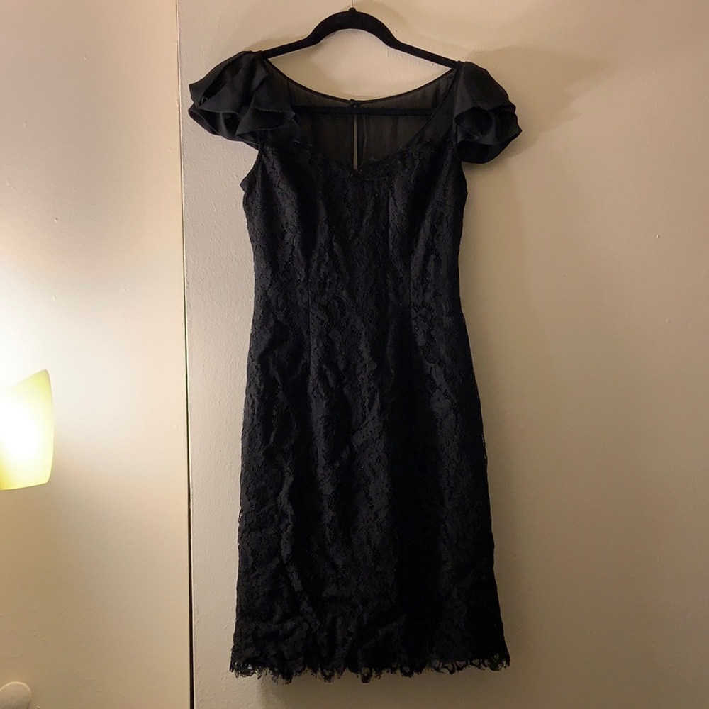 Black lace dress